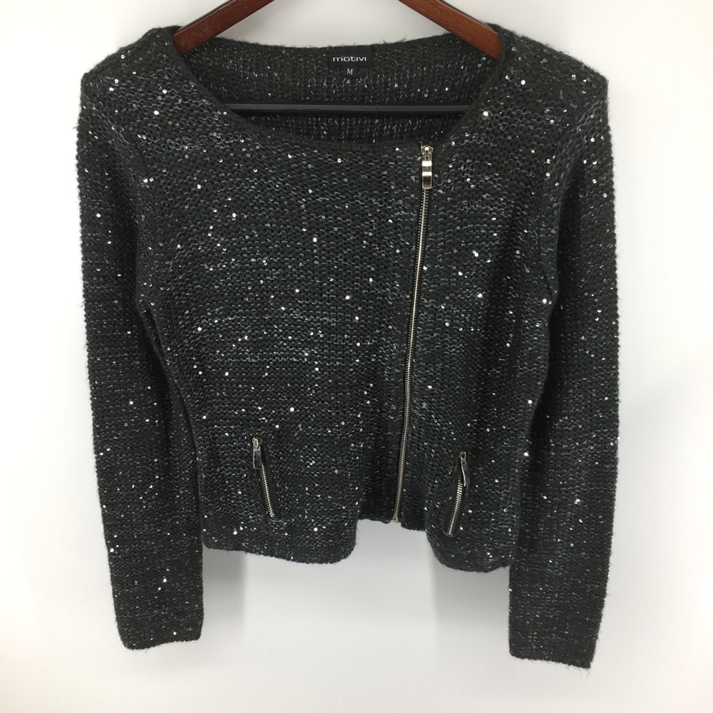 Mötivi Zip Up Knit Jacket Made In Italy
